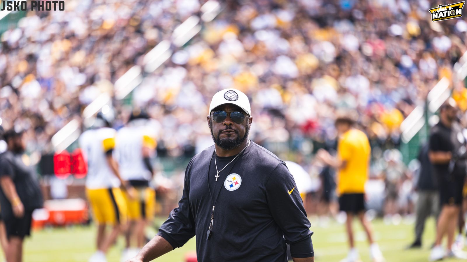 Steelers Exploring Joint Practice With NFC Team After New Invite (Steelers News). Photo by Jordan Schofield / SteelerNation (Twitter / X: @JSKO_PHOTO)